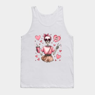 Boy Bye! Skeleton Anti Valentines Day Tank Top